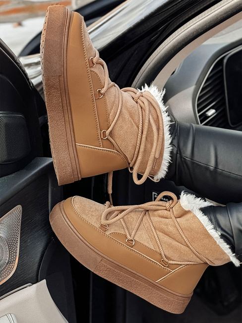 Ženski škornji LUXSNUG z izolacijo camel Dstreet ZY0570