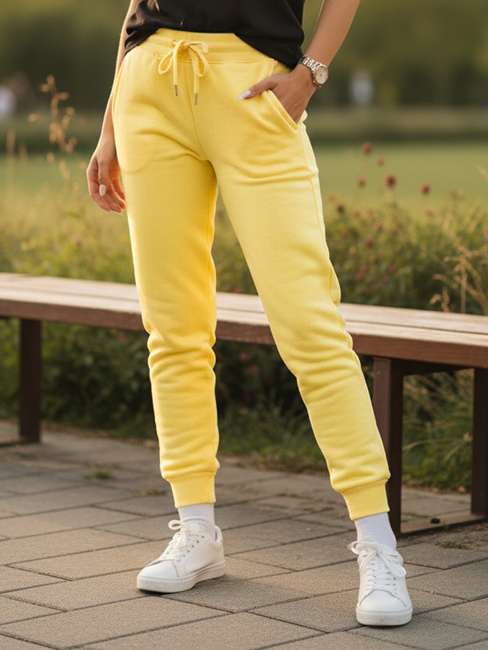 Ženske trenirke FITS Barva Rumena DSTREET UY0580z