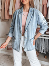 Ženska prevelika jeans jakna RUNAWAY blue Dstreet TY4906
