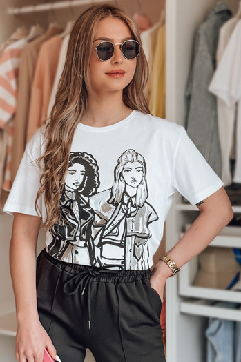 Ženska majica COMIS bela Dstreet RY2608