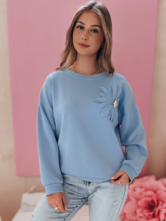 Ženska bluza velikosti oversize FLORINE modra Dstreet RY2764_1