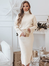 Ženski pleteni komplet DELIGHT ecru Dstreet AY1117