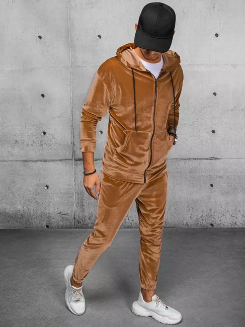 Moška jopa z zadrgo Barva kamela DSTREET BX5542