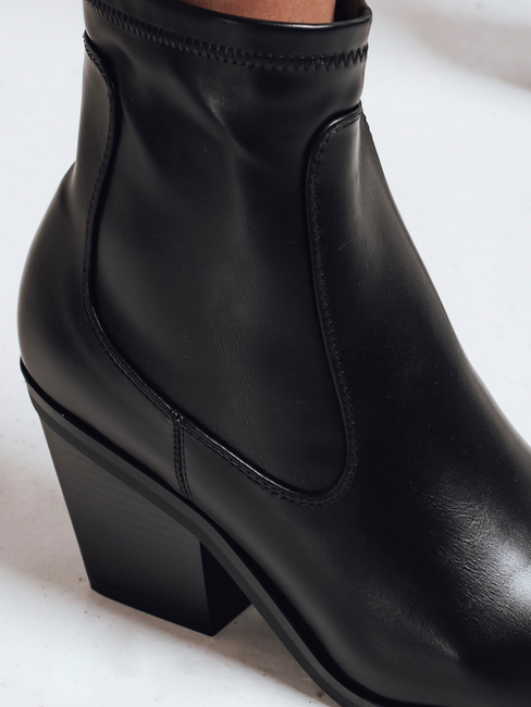 Ženski jesenski črni škornji Dstreet ZY1018