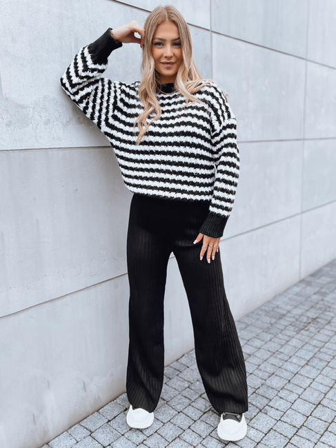 Ženske hlače casual MOSSYMOOD Barva Črna DSTREET UY1689