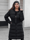 Ženska zimska dolga prešita jakna FABWARM black Dstreet TY4620