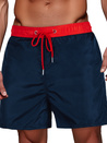 Moške mornarsko modre in rdeče kopalne hlače Dstreet SX2525