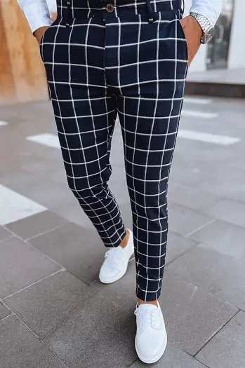 Moške chino hlače Barva Mornarica DSTREET UX3952