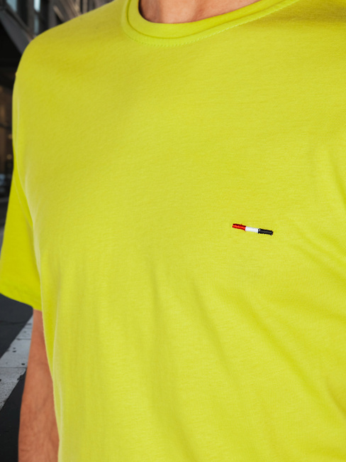 Moška majica z vezenino, rumena Dstreet RX5637