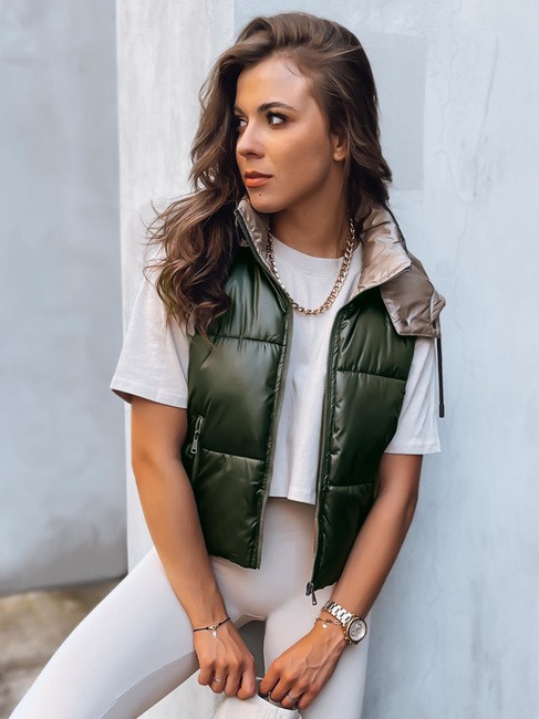 Ženski prešiti športni telovnik OSHE green Dstreet TY3704