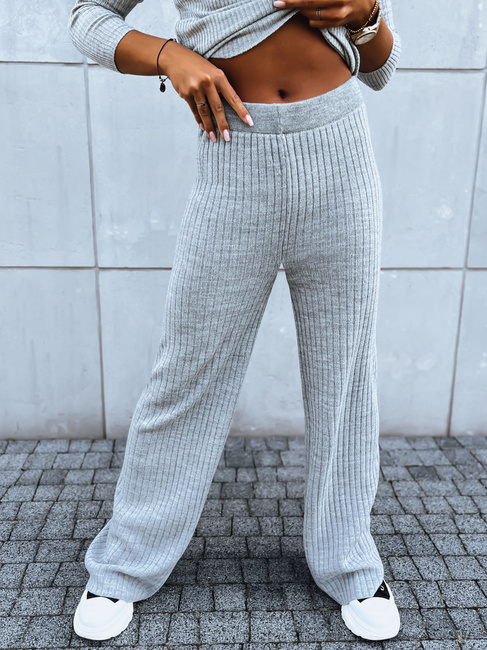 Ženske hlače casual MOSSYMOOD Barva siva DSTREET UY1691