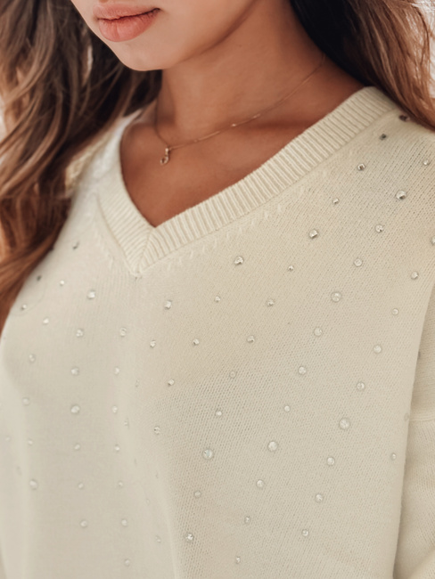 Ženski pulover VERALIA ecru Dstreet MY2517