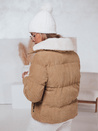 Ženska zimska bunda TRENDYGLAM temno bež Dstreet TY4359