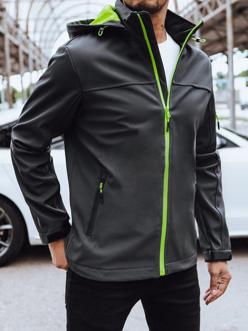 Moška softshell jakna Barva Temno siva DSTREET TX4472