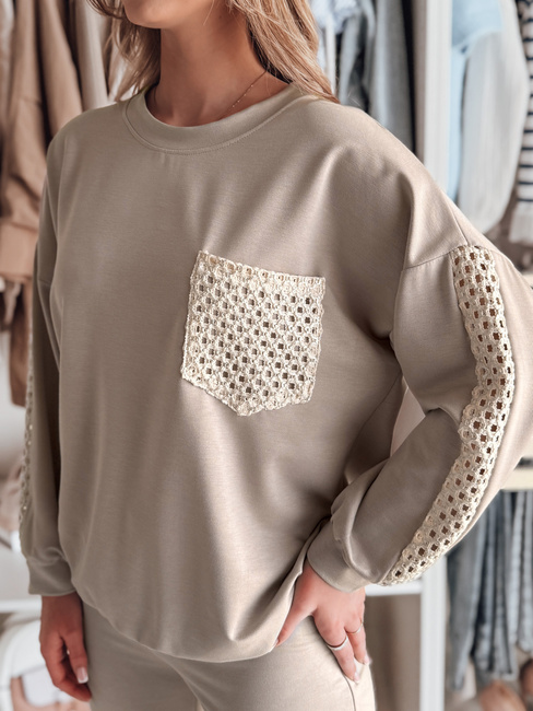 Ženska bluza LUXEEN mocha Dstreet RY2794