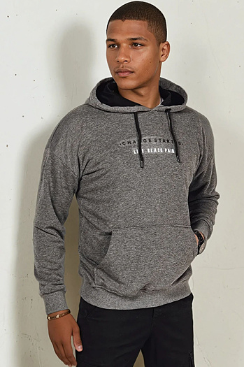 Moška jopa s kapuco Barva Antracitna DSTREET BX5723