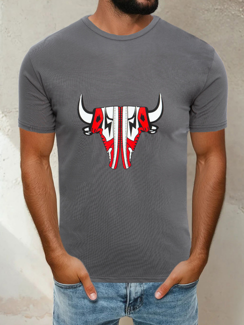 Moška majica s potiskom Barva Grafit DSTREET RX4931