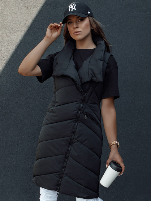 Kamizelka damska pikowana SERKIS czarna Dstreet TY4524