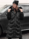 Ženska prešita dolga jakna WINTERACT black Dstreet TY4775