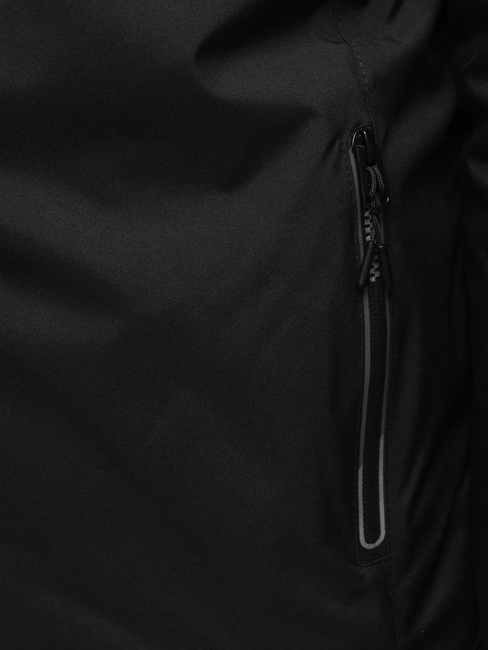 Moška zimska jakna s kapuco črna Dstreet TX5119