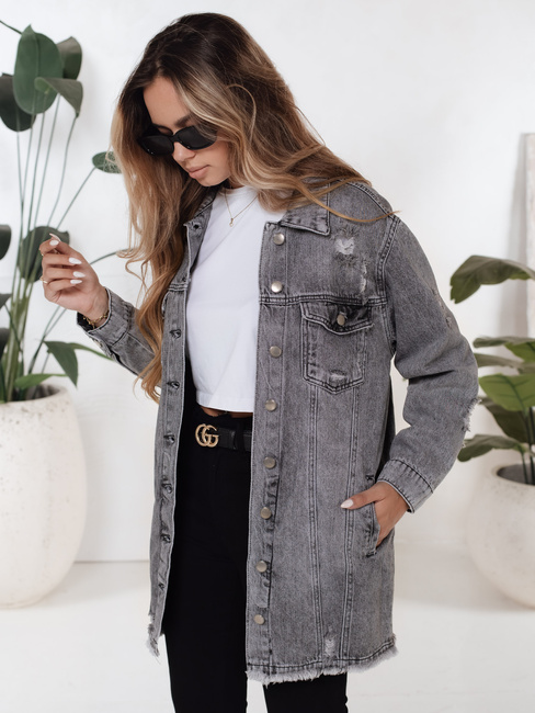 Ženska jeans jakna XENIA siva Dstreet TY5131