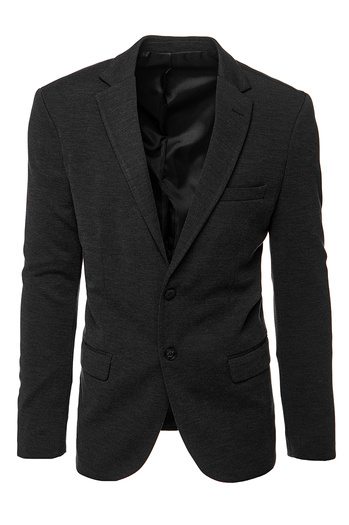 Moški enonadstropni blazer črne barve Dstreet MX0635
