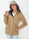 Kurtka damska ELINA ciemnobeżowa Dstreet TY4344