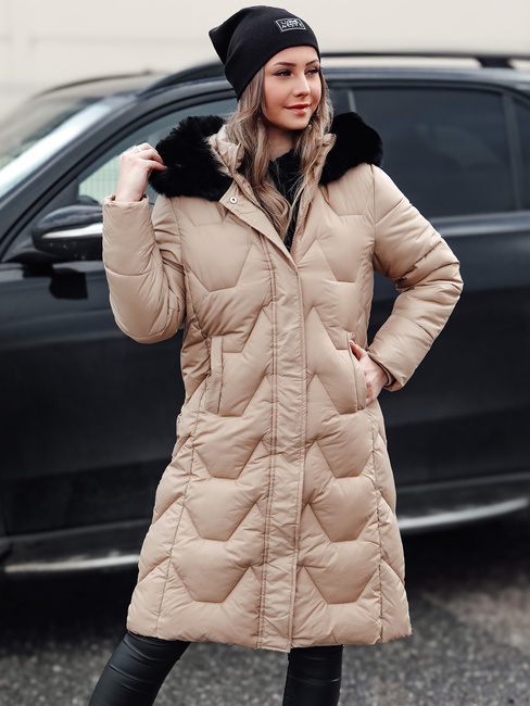 Ženska zimska jakna WINTERACT beige Dstreet TY4777