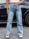 Ženske JEANFLOW vrečaste jeans hlače svetlo modra Dstreet UY2227_2