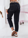 Ženske jeans hlače STRAIGHTY temno modre barve Dstreet UY2390