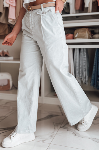 Ženske široke hlače MOBISKA blue Dstreet UY2619