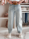 Ženske jeans hlače s pasom NEWFLOVER blue Dstreet UY2435_3