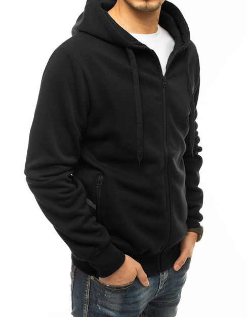 Moška jopa z zadrgo Barva Črna DSTREET BX4940