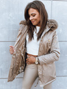 Ženska zimska jakna parka GODDESS beige Dstreet TY3868