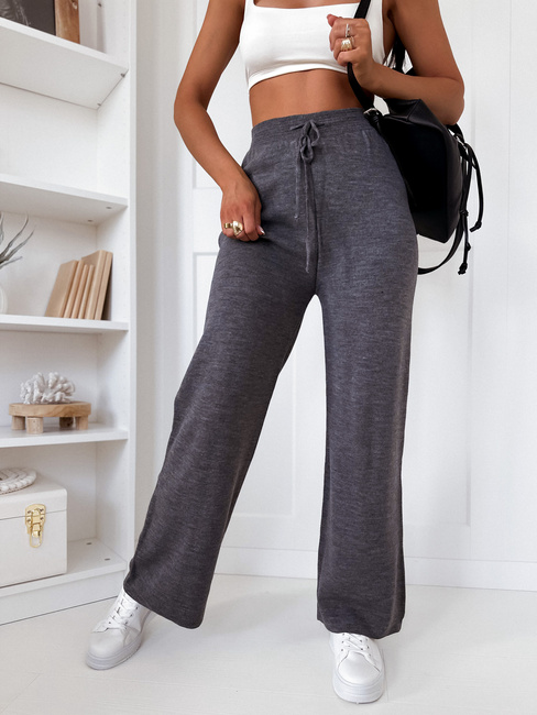 Ženske hlače casual LAKELIFE Barva Antracitna DSTREET UY1687