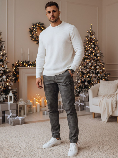 Moške vsakdanje temno sive hlače Dstreet UX4399z