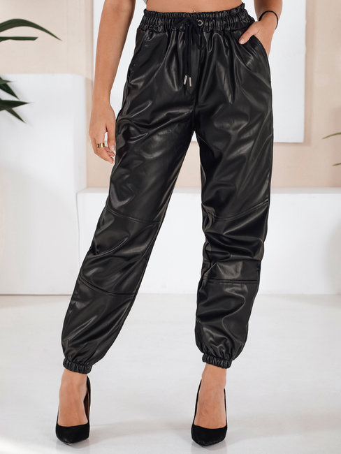 Ženske povoščene hlače MAGIR Barva Črna DSTREET UY1683