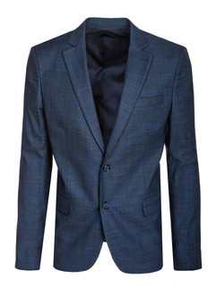 Moški enonadstropni blazer v indigo barvi Dstreet MX0622_1