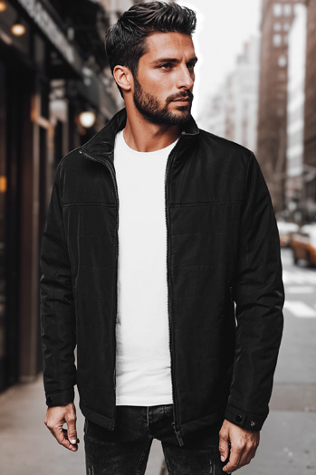 Moška prehodna jakna črna Dstreet TX4995