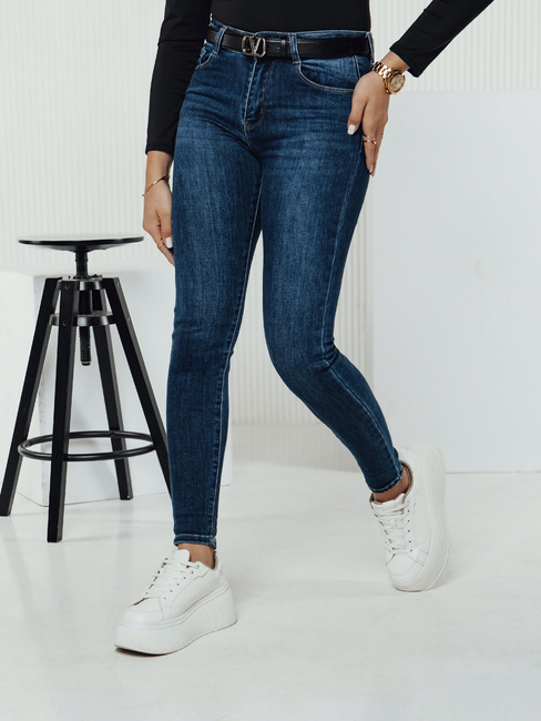 Ženske jeans hlače DIVETTI mornarsko modra Dstreet UY2330