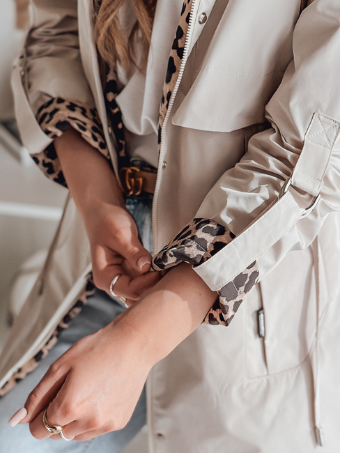 Ženska prehodna jakna parka FERISSA beige Dstreet TY4872