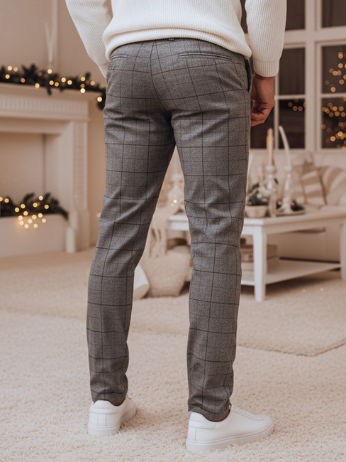 Moške vsakdanje temno sive hlače Dstreet UX4403z