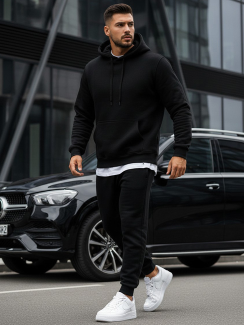 Moška jopa s kapuco Barva Črna DSTREET BX2028