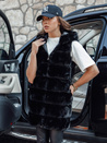 Ženski krznen jopič ASHTON black Dstreet TY4543