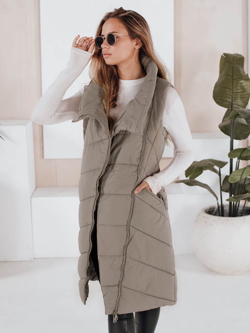 Ženski brezrokavnik SERKIS zelena Dstreet TY3279