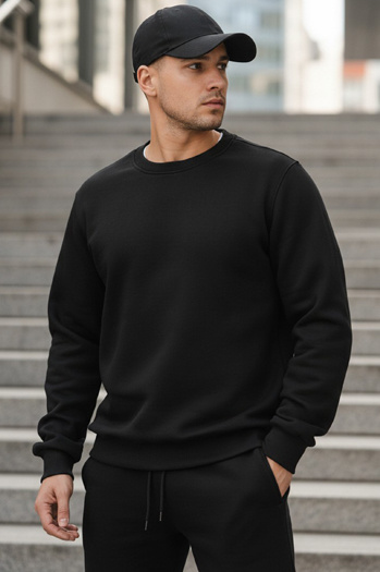 Moška črna majica Dstreet BX5915