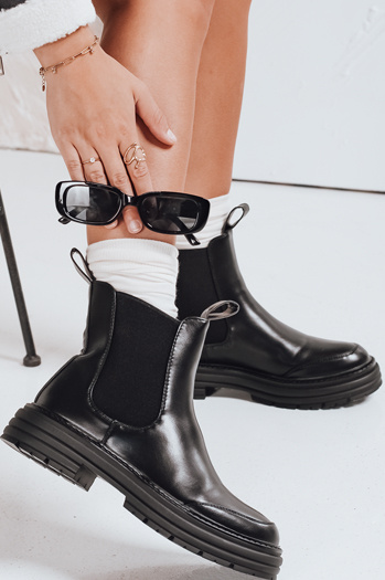 LUXIBOOTS ženski škornji s platformo črni Dstreet ZY1020