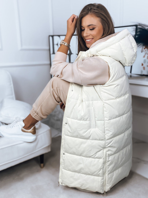 Ženski brezrokavnik BRONS ecru Dstreet TY3088