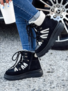 Ženski izolirani treking škornji COZYLOFT black Dstreet ZY0555