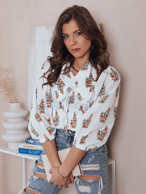 Ženska elegantna bluza ORMIAN Barva Bela DSTREET DY0370